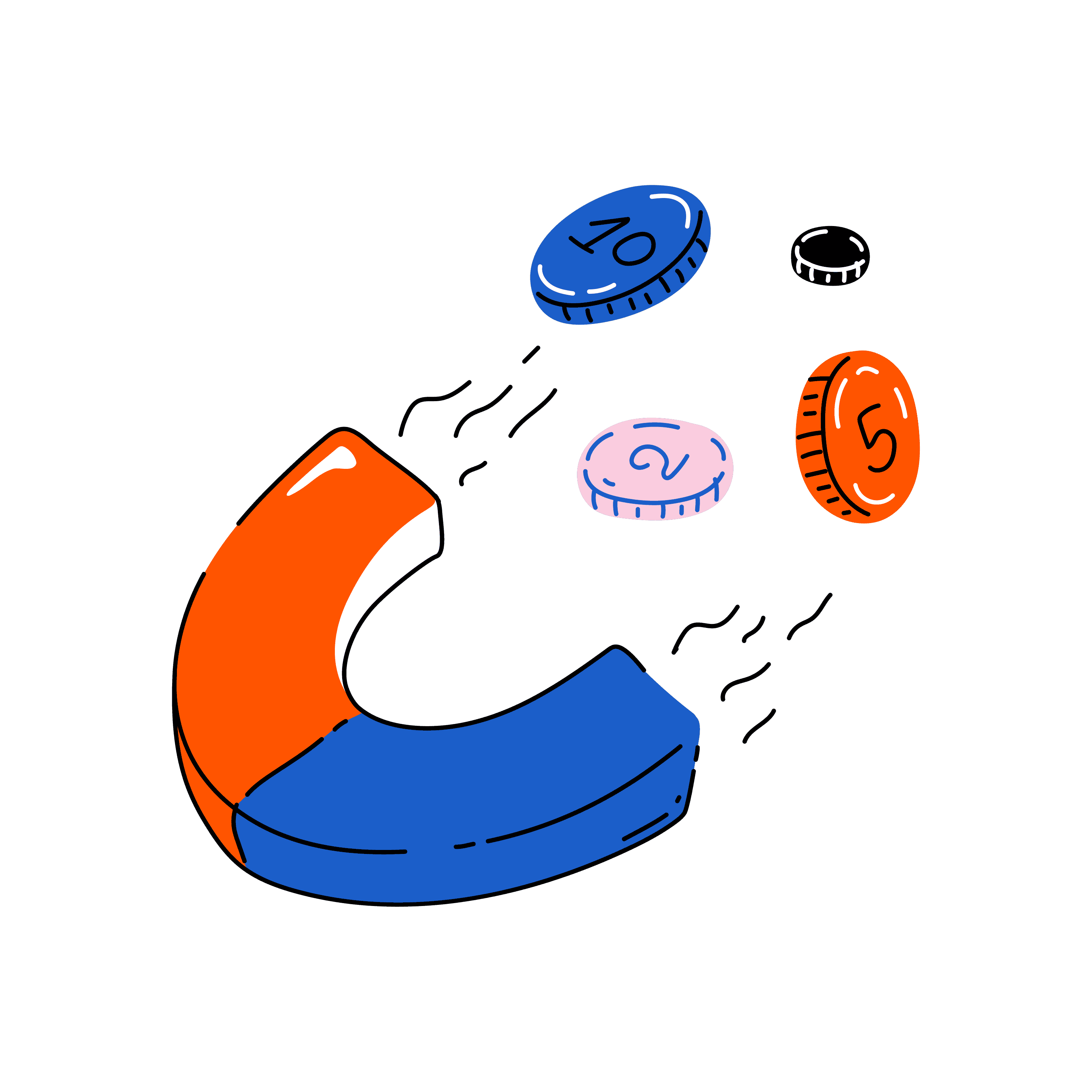 Magnet privlači novčiće