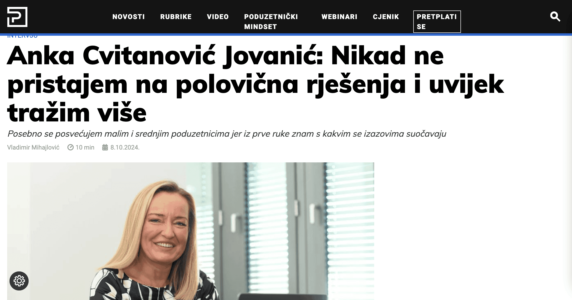 Anka Cvitanović Jovanić: Ne pristajem na polovična rješenja